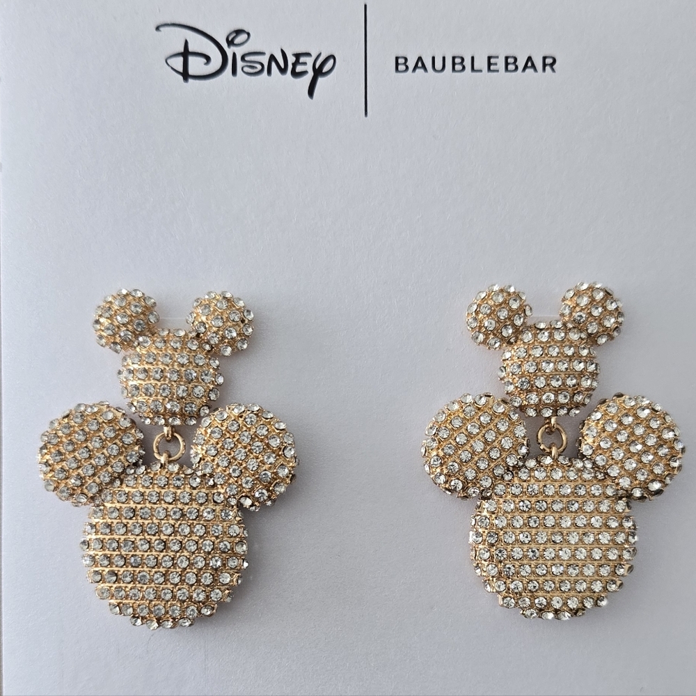 Mickey Mouse Pavé Statement Earrings - Picture 4 of 16